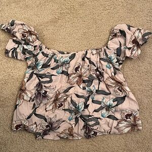 BP Floral Off Shoulder Blouse Size XS